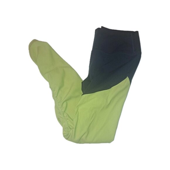 Zyia Active Medium Size 8-10 Green Gray Leggings Athleisure - Picture 1 of 4